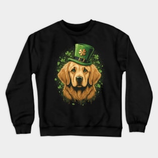 Golden Retriever St. Patrick's Day Crewneck Sweatshirt